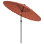 Sombrilla de jardín con palo de aluminio terracota 270 cm de vidaXL, Sombrillas - Ref: Foro24-47309, Precio: 78,99 €, Descuen...