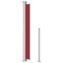 Toldo lateral retráctil para patio rojo 200x500 cm de vidaXL, Sombrillas - Ref: Foro24-313422, Precio: 100,99 €, Descuento: %