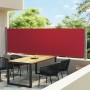 Retractable side awning for red patio 140x600 cm by vidaXL, Umbrellas - Ref: Foro24-313372, Price: 78,21 €, Discount: %