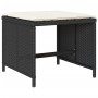 Set de comedor jardín 11 pzas con cojines ratán sintético negro de vidaXL, Conjuntos de jardín - Ref: Foro24-3278093, Precio:...