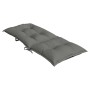 Cushions for high-back chair 2 pcs dark gray melange fabric by vidaXL, Cushions for chairs and sofas - Ref: Foro24-4002349, P...