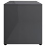 TV stand made of shiny gray plywood, measuring 80x34x36 cm. by vidaXL, TV Furniture - Ref: Foro24-801858, Price: 50,66 €, Dis...