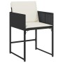 Set de comedor jardín 11 pzas con cojines ratán sintético negro de vidaXL, Conjuntos de jardín - Ref: Foro24-3278057, Precio:...