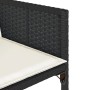 Set de comedor jardín 11 pzas con cojines ratán sintético negro de vidaXL, Conjuntos de jardín - Ref: Foro24-3278057, Precio:...