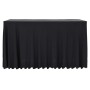 Elastic tablecloths for table skirt 2 pcs anthracite 243x76x74 cm by vidaXL, Covers - Ref: Foro24-133598, Price: 41,13 €, Dis...