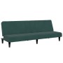 Sofá cama de 2 plazas con taburete terciopelo verde oscuro de vidaXL, Sofás - Ref: Foro24-3258094, Precio: 295,55 €, Descuent...