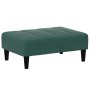 Sofá cama de 2 plazas con taburete terciopelo verde oscuro de vidaXL, Sofás - Ref: Foro24-3258094, Precio: 295,55 €, Descuent...