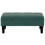 Sofá cama de 2 plazas con taburete terciopelo verde oscuro de vidaXL, Sofás - Ref: Foro24-3258100, Precio: 322,36 €, Descuent...