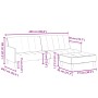 2-Sitzer-Schlafsofa mit dunkelgrünem Samthocker von vidaXL, Sofas - Ref: Foro24-3258100, Preis: 322,36 €, Rabatt: %