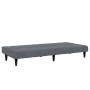 Sofá cama de 2 plazas con taburete terciopelo gris oscuro de vidaXL, Sofás - Ref: Foro24-3258093, Precio: 312,18 €, Descuento: %