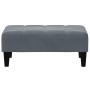 Sofá cama de 2 plazas con taburete terciopelo gris oscuro de vidaXL, Sofás - Ref: Foro24-3258093, Precio: 312,18 €, Descuento: %