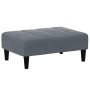 Sofá cama de 2 plazas con taburete terciopelo gris oscuro de vidaXL, Sofás - Ref: Foro24-3258093, Precio: 312,18 €, Descuento: %