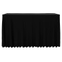 Manteles elásticos de mesa con falda 2 uds negro 120x60,5x74 cm de vidaXL, Fundas - Ref: Foro24-133590, Precio: 31,47 €, Desc...