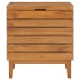 Cesto de la ropa sucia madera maciza de teca 40x30x45 cm de vidaXL, Cestas para ropa - Ref: Foro24-289075, Precio: 65,91 €, D...