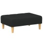 Sofá cama de 2 plazas con taburete tela negro de vidaXL, Sofás - Ref: Foro24-3258087, Precio: 300,31 €, Descuento: %