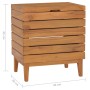 Cesto de la ropa sucia madera maciza de teca 40x30x45 cm de vidaXL, Cestas para ropa - Ref: Foro24-289075, Precio: 65,91 €, D...