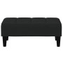 Sofá cama de 2 plazas con taburete terciopelo negro de vidaXL, Sofás - Ref: Foro24-3258095, Precio: 292,19 €, Descuento: %