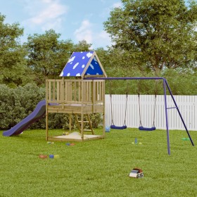 Spielplatz im Freien aus imprägniertem Kiefernholz von vidaXL, Schaukeln und Spielgeräte - Ref: Foro24-3279210, Preis: 469,99...