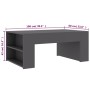 Mesa de centro de madera contrachapada gris 100x60x42 cm de vidaXL, Mesas de centro - Ref: Foro24-802113, Precio: 63,44 €, De...