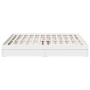 White engineered wood bed frame with drawers 180x200 cm by vidaXL, Beds and slatted bases - Ref: Foro24-3280636, Price: 184,9...