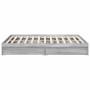 Sonoma gray engineered wood bed with drawers 150x200 cm by vidaXL, Beds and slatted bases - Ref: Foro24-3280655, Price: 190,7...