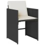 Set de comedor jardín 11 pzas con cojines ratán sintético negro de vidaXL, Conjuntos de jardín - Ref: Foro24-3277877, Precio:...