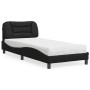 Bed with black synthetic leather mattress 80x200 cm by vidaXL, Beds and slatted bases - Ref: Foro24-3208682, Price: 266,50 €,...