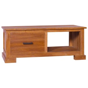 Mueble para TV de madera de teca maciza 90x50x37 cm de vidaXL, Muebles TV - Ref: Foro24-289082, Precio: 157,99 €, Descuento: %