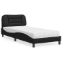 Cama con colchón cuero sintético negro 90x200 cm de vidaXL, Camas y somieres - Ref: Foro24-3208696, Precio: 280,07 €, Descuen...