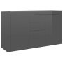 Glossy gray plywood sideboard 120x36x69 cm by vidaXL, Sideboards - Ref: Foro24-801849, Price: 220,99 €, Discount: %