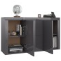 Glossy gray plywood sideboard 120x36x69 cm by vidaXL, Sideboards - Ref: Foro24-801849, Price: 220,99 €, Discount: %