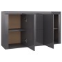 Glossy gray plywood sideboard 120x36x69 cm by vidaXL, Sideboards - Ref: Foro24-801849, Price: 220,99 €, Discount: %