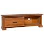 Solid teak wood TV cabinet 112x30x37 cm by vidaXL, TV Furniture - Ref: Foro24-289083, Price: 115,51 €, Discount: %