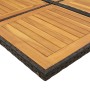 9-teiliges Garten-Essset und schwarze Kissen aus synthetischem Rattan von vidaXL, Gartensets - Ref: Foro24-3277970, Preis: 53...