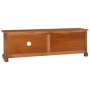 Solid teak wood TV cabinet 112x30x37 cm by vidaXL, TV Furniture - Ref: Foro24-289083, Price: 115,51 €, Discount: %