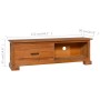 TV-Schrank aus massivem Teakholz, 112 x 30 x 37 cm von vidaXL, TV-Möbel - Ref: Foro24-289083, Preis: 114,99 €, Rabatt: %