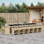 17-teiliges Garten-Essset mit beigen Kissen aus synthetischem Rattan von vidaXL, Gartensets - Ref: Foro24-3278015, Preis: 1,0...