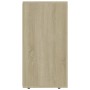 Aparador madera contrachapada blanco y roble Sonoma 120x36x69cm de vidaXL, Aparadores - Ref: Foro24-801846, Precio: 212,43 €,...