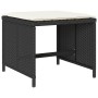 Set de muebles jardín 17 pzas con cojines ratán sintético negro de vidaXL, Conjuntos de jardín - Ref: Foro24-3277778, Precio:...