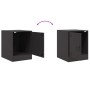 Nightstands 2 units black steel 34.5x39x44 cm by vidaXL, Nightstands - Ref: Foro24-841608, Price: 79,39 €, Discount: %