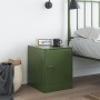 Olive green steel nightstand 34.5x39x44 cm by vidaXL, Nightstands - Ref: Foro24-841615, Price: 50,93 €, Discount: %