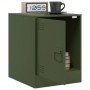 Olive green steel nightstand 34.5x39x44 cm by vidaXL, Nightstands - Ref: Foro24-841615, Price: 50,93 €, Discount: %