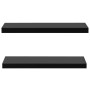 Floating wall shelves 2 units black 80x20x3.8 cm by vidaXL, Shelves and shelves - Ref: Foro24-288202, Price: 51,78 €, Discoun...