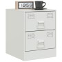 White steel nightstand 34.5x39x44 cm by vidaXL, Nightstands - Ref: Foro24-841629, Price: 70,85 €, Discount: %