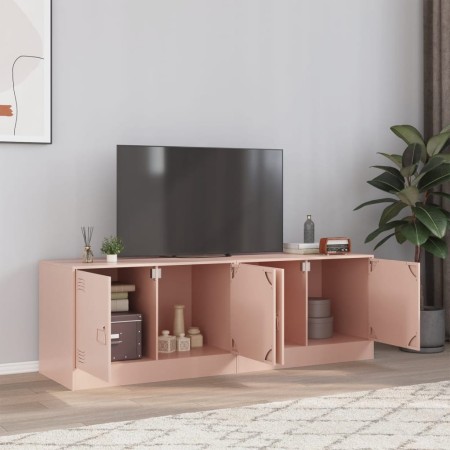 Muebles para TV 2 unidades acero rosa 67x39x44 cm de vidaXL, Muebles TV - Ref: Foro24-841634, Precio: 143,23 €, Descuento: %