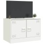 Mueble para TV de acero blanco 67x39x44 cm de vidaXL, Muebles TV - Ref: Foro24-841641, Precio: 79,86 €, Descuento: %