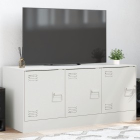 Mueble para TV de acero blanco 99x39x44 cm de vidaXL, Muebles TV - Ref: Foro24-841648, Precio: 105,71 €, Descuento: %