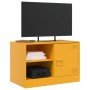 Senfgelber TV-Schrank aus Stahl, 67 x 39 x 44 cm von vidaXL, TV-Möbel - Ref: Foro24-841697, Preis: 80,57 €, Rabatt: %