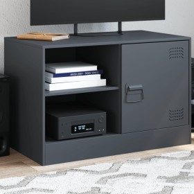 Anthracite gray steel TV cabinet 67x39x44 cm by vidaXL, TV Furniture - Ref: Foro24-841695, Price: 80,57 €, Discount: %