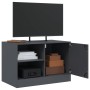 Mueble para TV de acero gris antracita 67x39x44 cm de vidaXL, Muebles TV - Ref: Foro24-841695, Precio: 80,57 €, Descuento: %